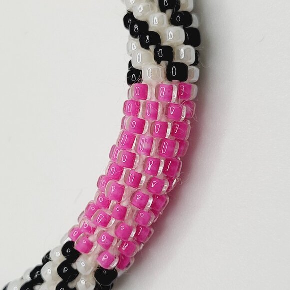 Multi color Seed Bead Roll on Bangle Bracelet roll over hand 7" - Picture 4 of 5